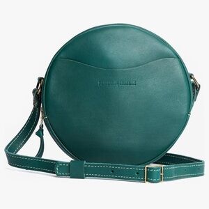 Portland Leather Peacock Small Canteen Crossbody Bag